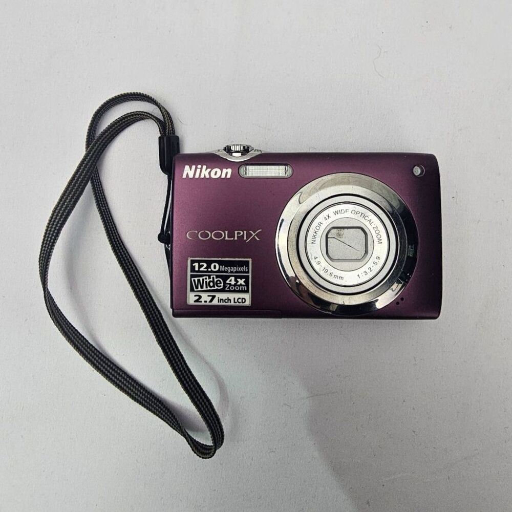 Nikon COOLPIX S3000 Purple 12MP Digital Camera Lens Error Parts Repair AS IS